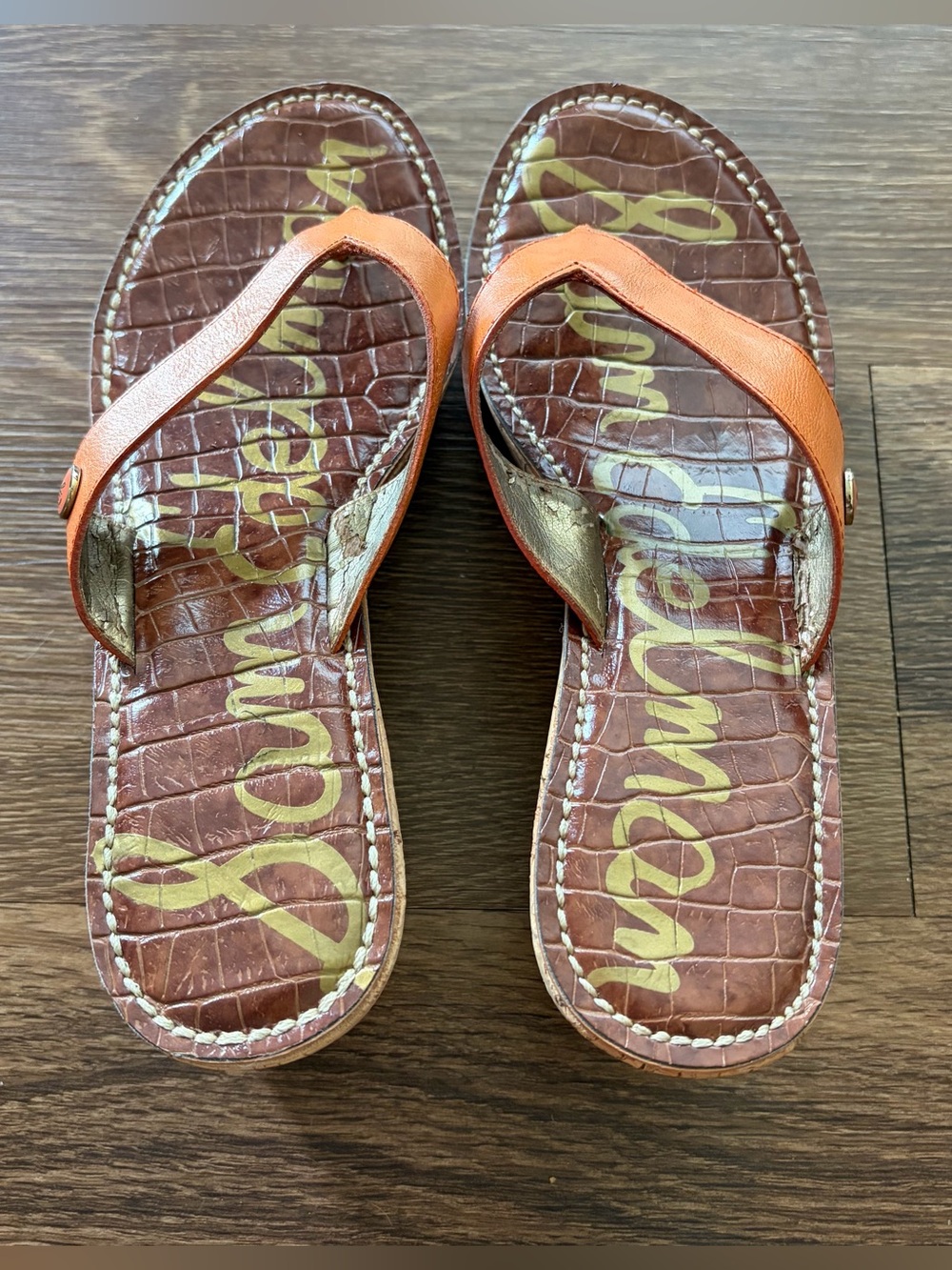 Sam Edelman Leather Wedge Sandals
Little wear inner strap (last pic)
Size 7.5 - Picture 4 of 10